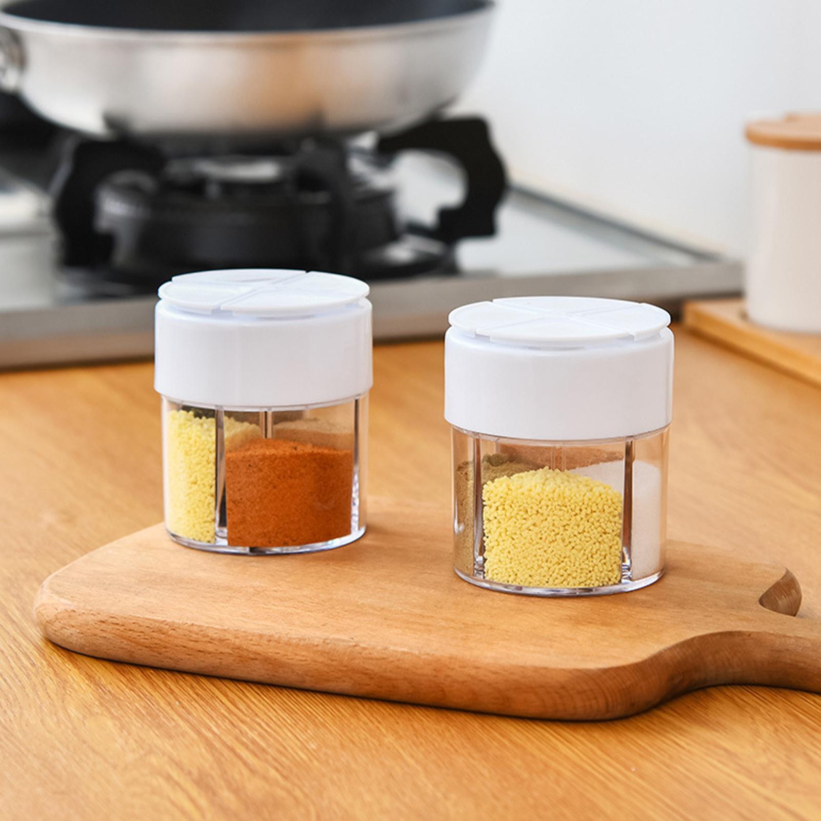 Camping Cooking Container - Seasoning Containers Clear Salt Container With