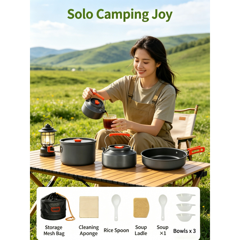 Camping Cooking Utensil Bag - Camping Cookware Set – Outdoor Cooking