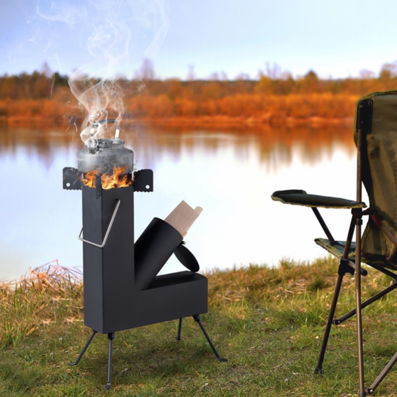 Camping Cooking Tent - Alloy Steel Camping Firewood Stove Portable
