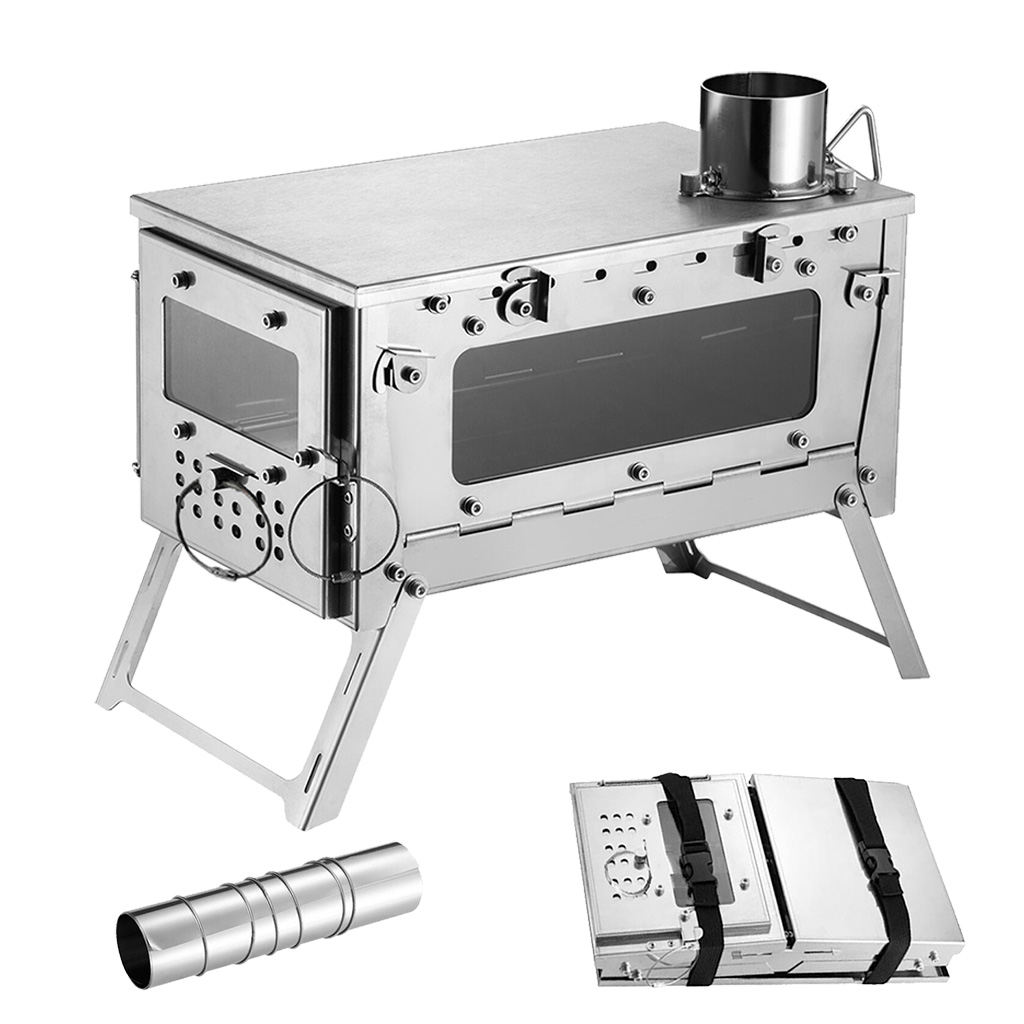 Camping Cooking Tent - DANCHEL OUTDOOR T2 Wood Burning Titanium
