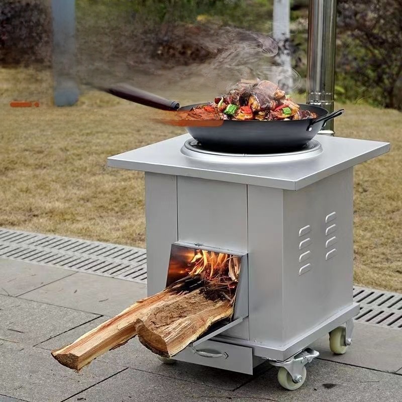 Camping Cooking Range - Thickened Smokeless Outdoor Indoor Wood Burning