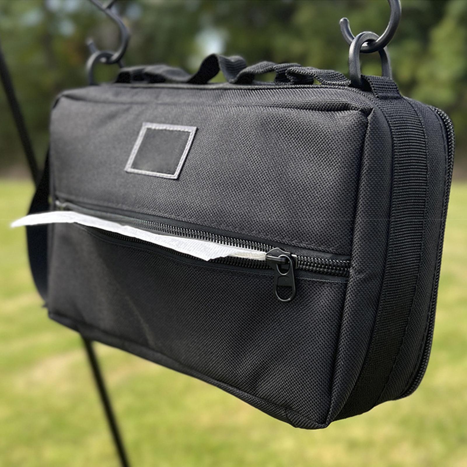 Camping Cooking Caddy - Camp Kitchen Storage Bag Multi-Pockets Paper