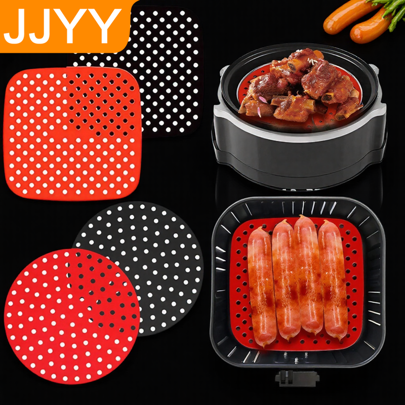 Camping Cooking Mat - Reusable Non Stick Silicone Air Fryer