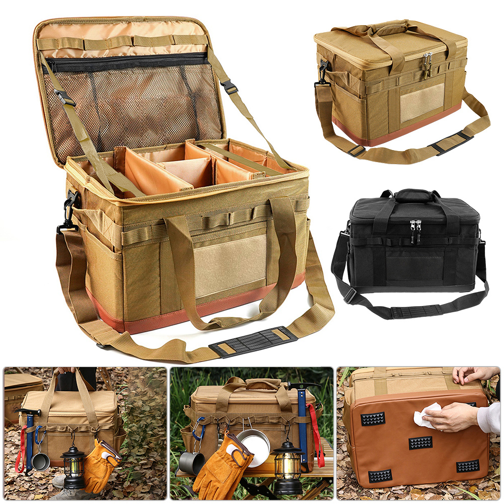 Camping Cooking Utensil Bag - 30L Camping Cooking Utensil Organizer Large