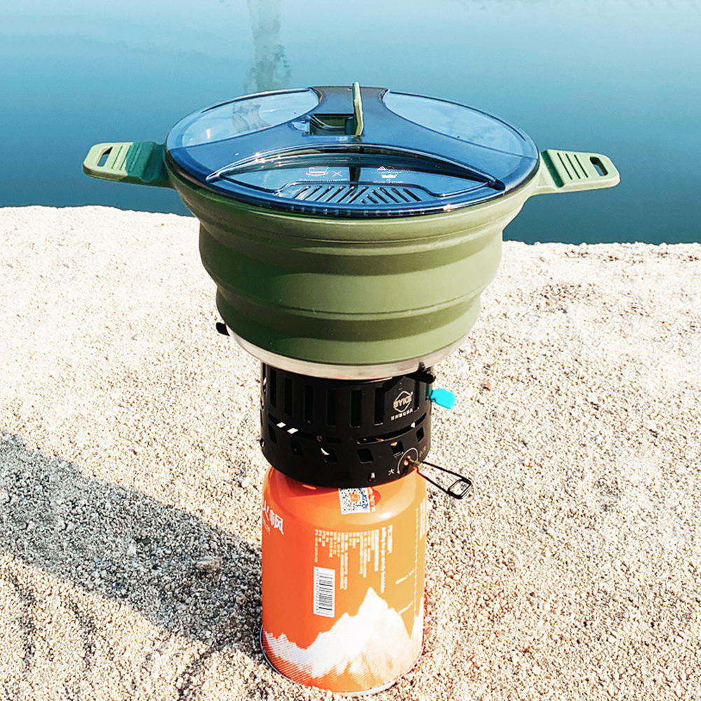 Camping Cooking Ware - 2.5L Silicone Folding Kettle Camping Teapot
