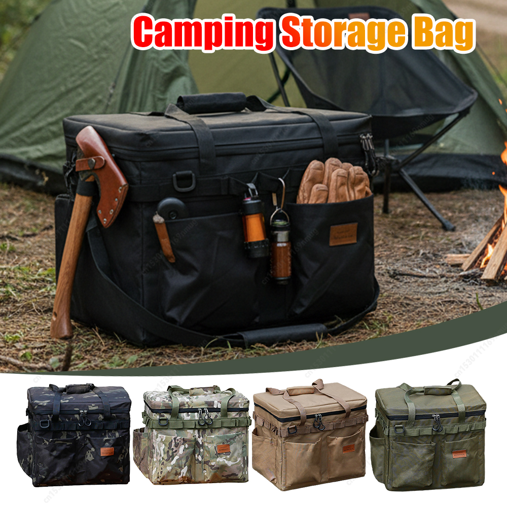 Camping Cooking Utensil Bag - Camping Cooking Utensil Organizer Multifunctional Camping