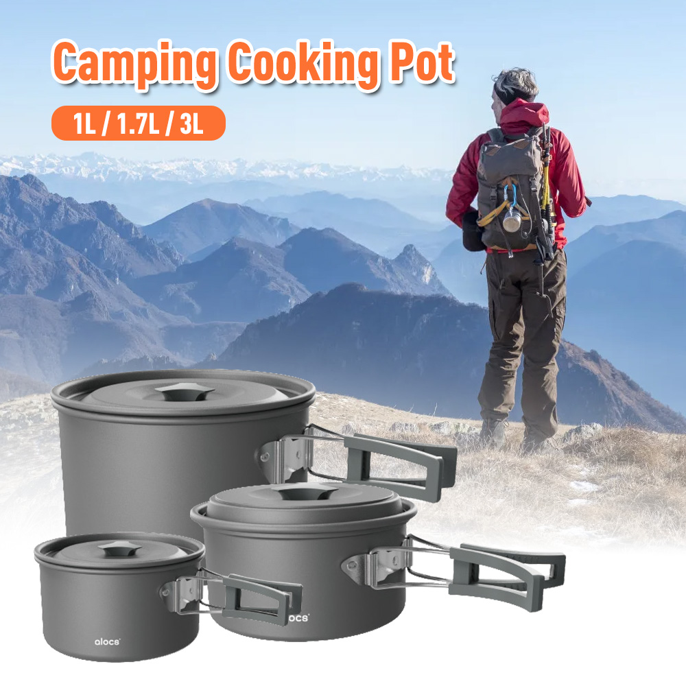 Camping Cooking Ware - Camping Cooking Pot Aluminum Alloy Camping