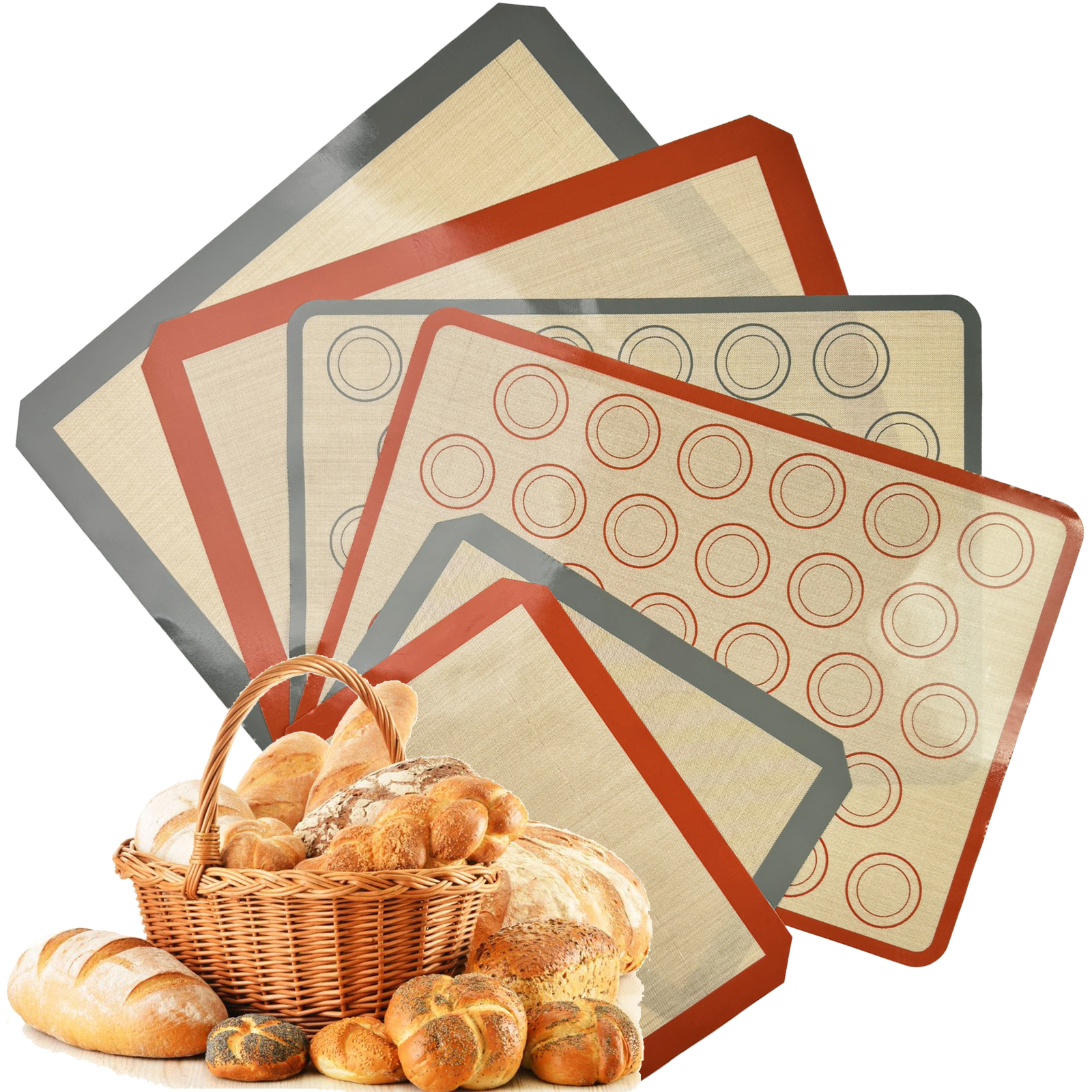 Camping Cooking Mat - 1PC Silicone Baking Mat for Oven,