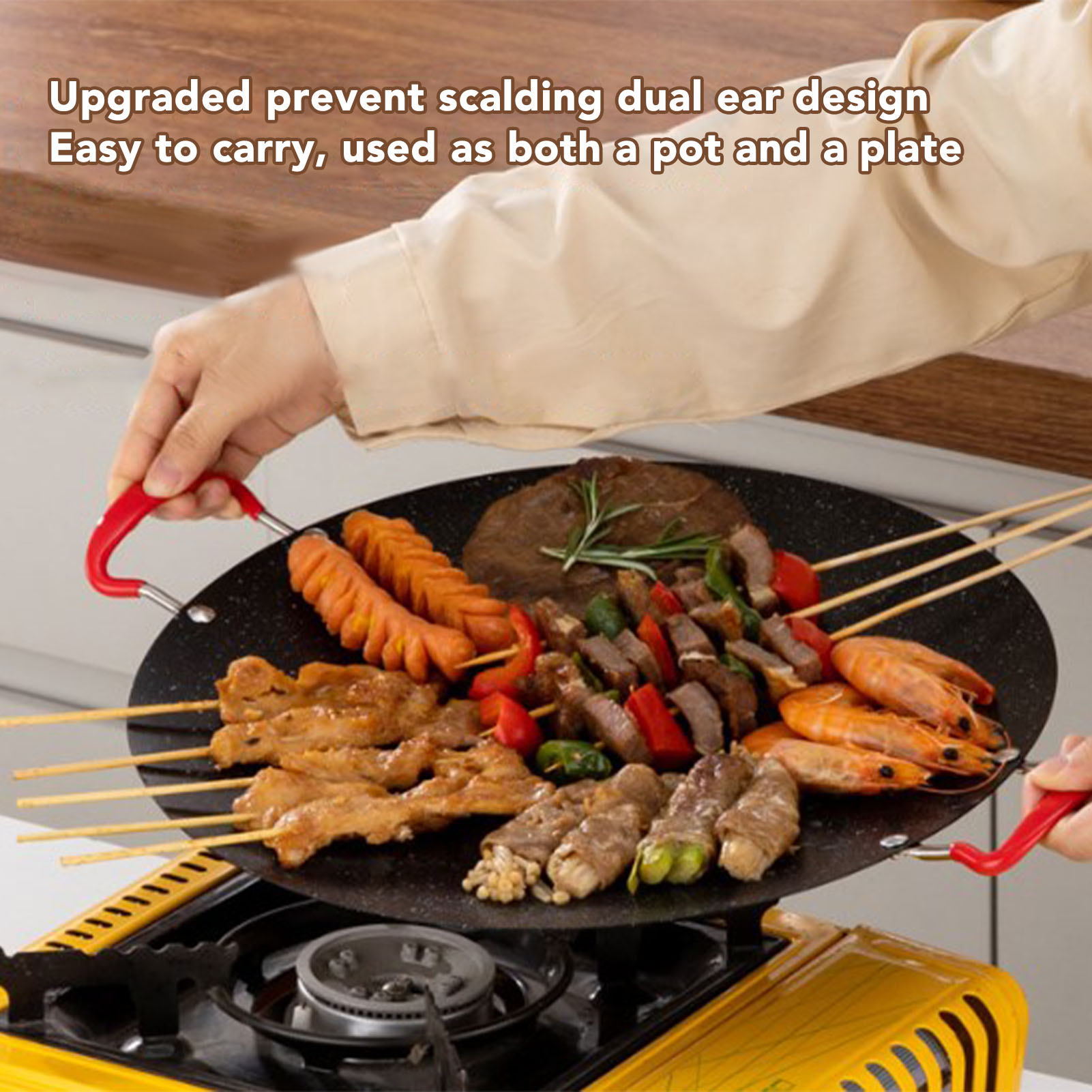 BBQ Griddle Pan Korean Grill P - Camping Cooking Range avis et prix