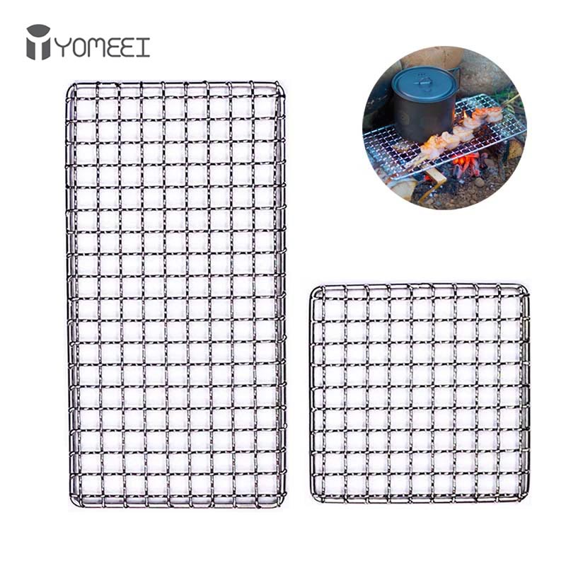 YOMEEI 2Pcs Stainless Steel BB - Camping Cooking Mat avis et prix