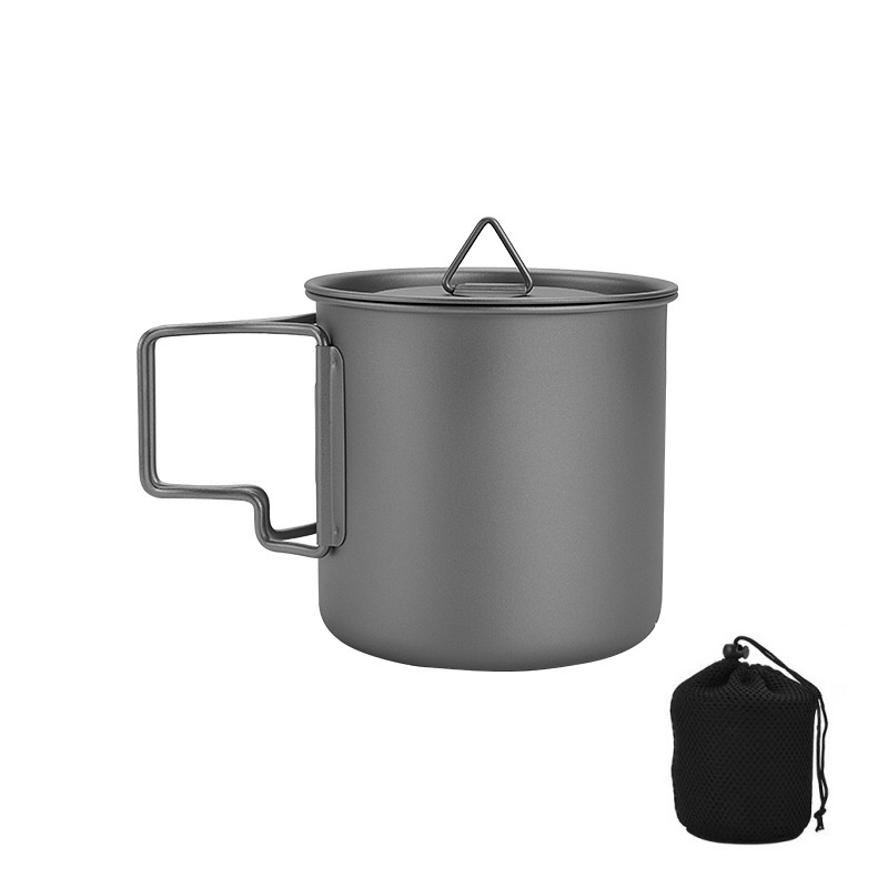 Titanium Camping Mug with Fold - Camping Cooking Utensil Bag avis et prix