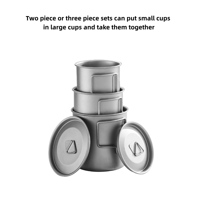 Titanium Camping Mug with Fold - Camping Cooking Utensil Bag avis et prix