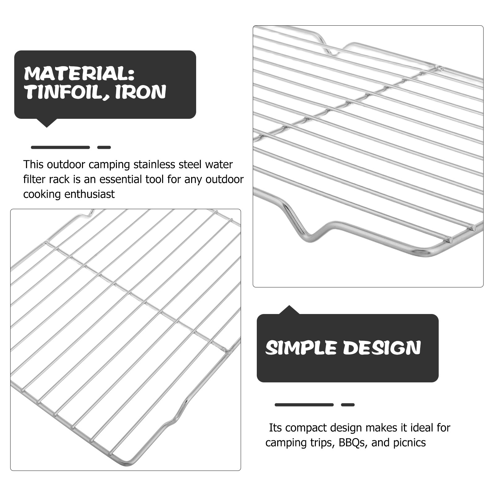 Outdoor Camping Stainless Stee - Camping Cooking Mat avis et prix