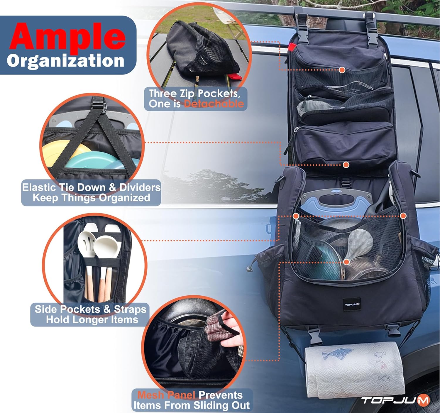 Camp Kitchen Organizer, Multi- - Camping Cooking Caddy avis et prix