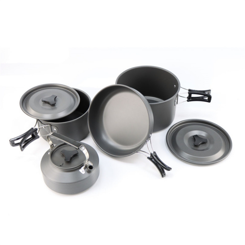 Lightweight Aluminum Alloy Out - Nesting Camping Cooking Set avis et prix