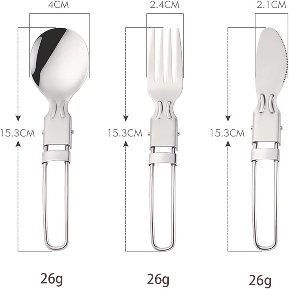 Camping Flatware Sets Stainles - Camping Cooking Utensil Bag avis et prix