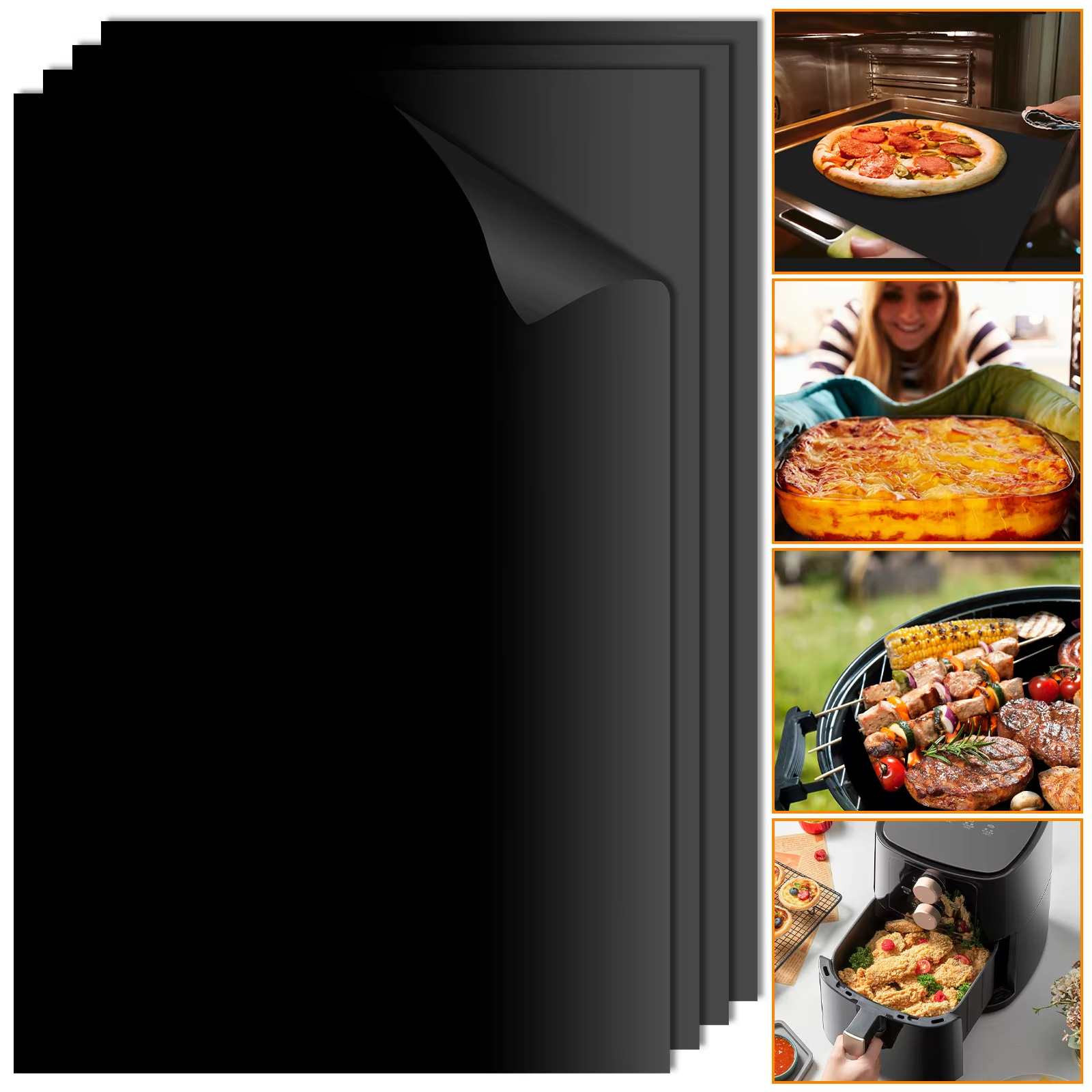 10Pcs Oven Liners Grill Mat 50 - Camping Cooking Mat avis et prix