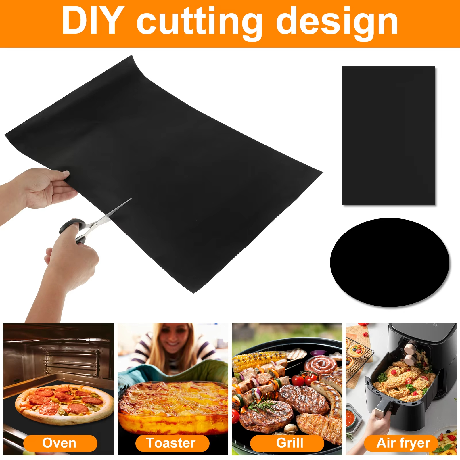 10Pcs Oven Liners Grill Mat 50 - Camping Cooking Mat avis et prix