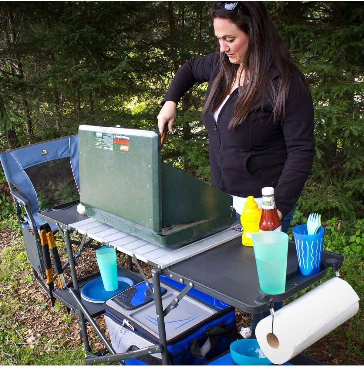 Slim-Fold Cook Station Portabl - Camping Cooking Kitchen avis et prix