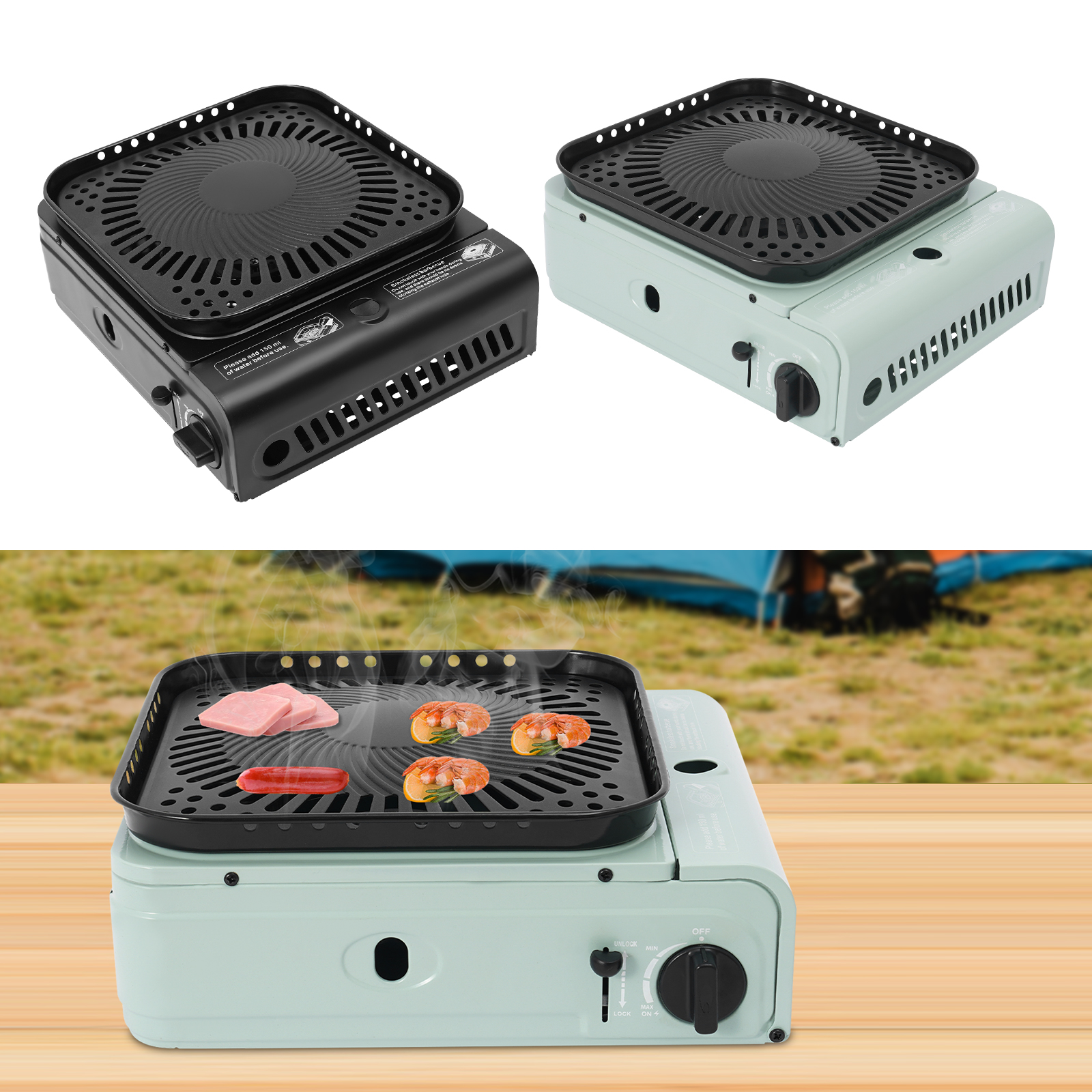 2.3KW Camping Stove with Gridd - Camping Cooking Range avis et prix