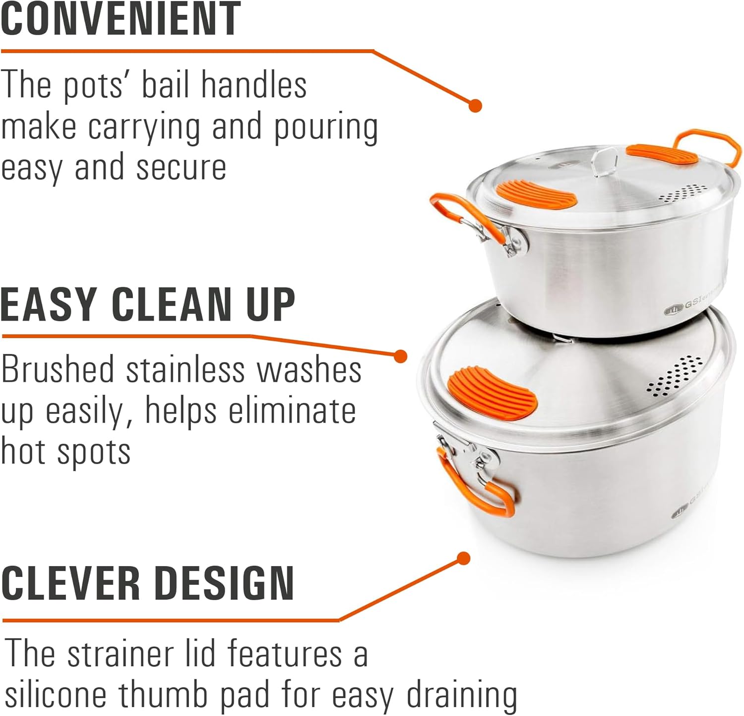 Stainless Steel Camping Cook S - Nesting Camping Cooking Set avis et prix