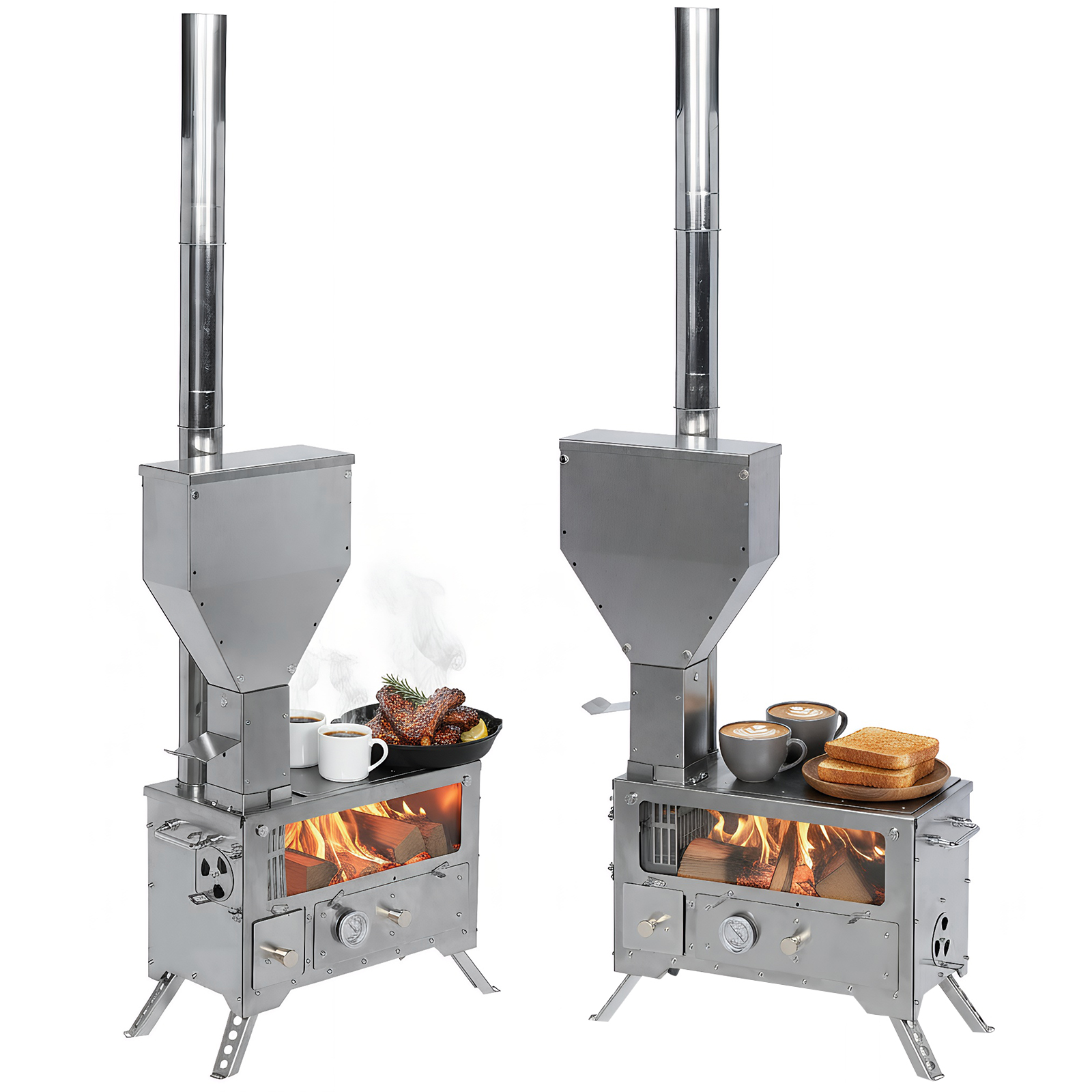 Portable Wood-Burning Camp Sto - Camping Cooking avis et prix