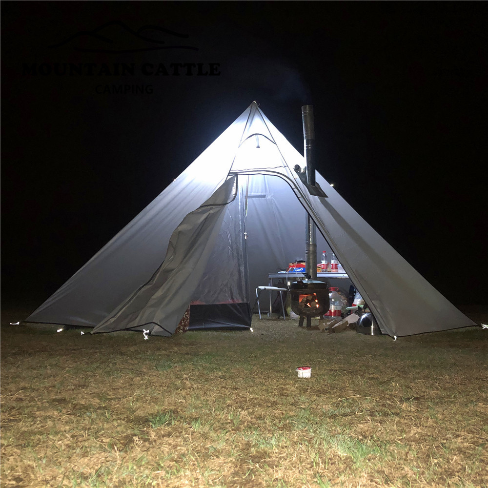 2-3 Person Winter Pyramid Tent - Camping Cooking Tent avis et prix