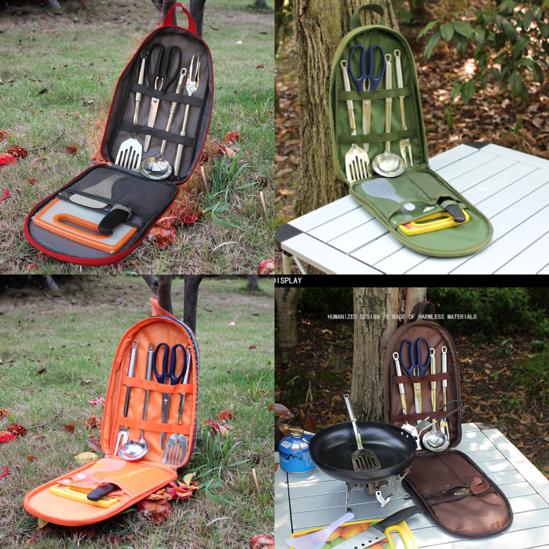 7pcs Camping Kitchen Utensil S - Camping Cooking Utensil Bag avis et prix