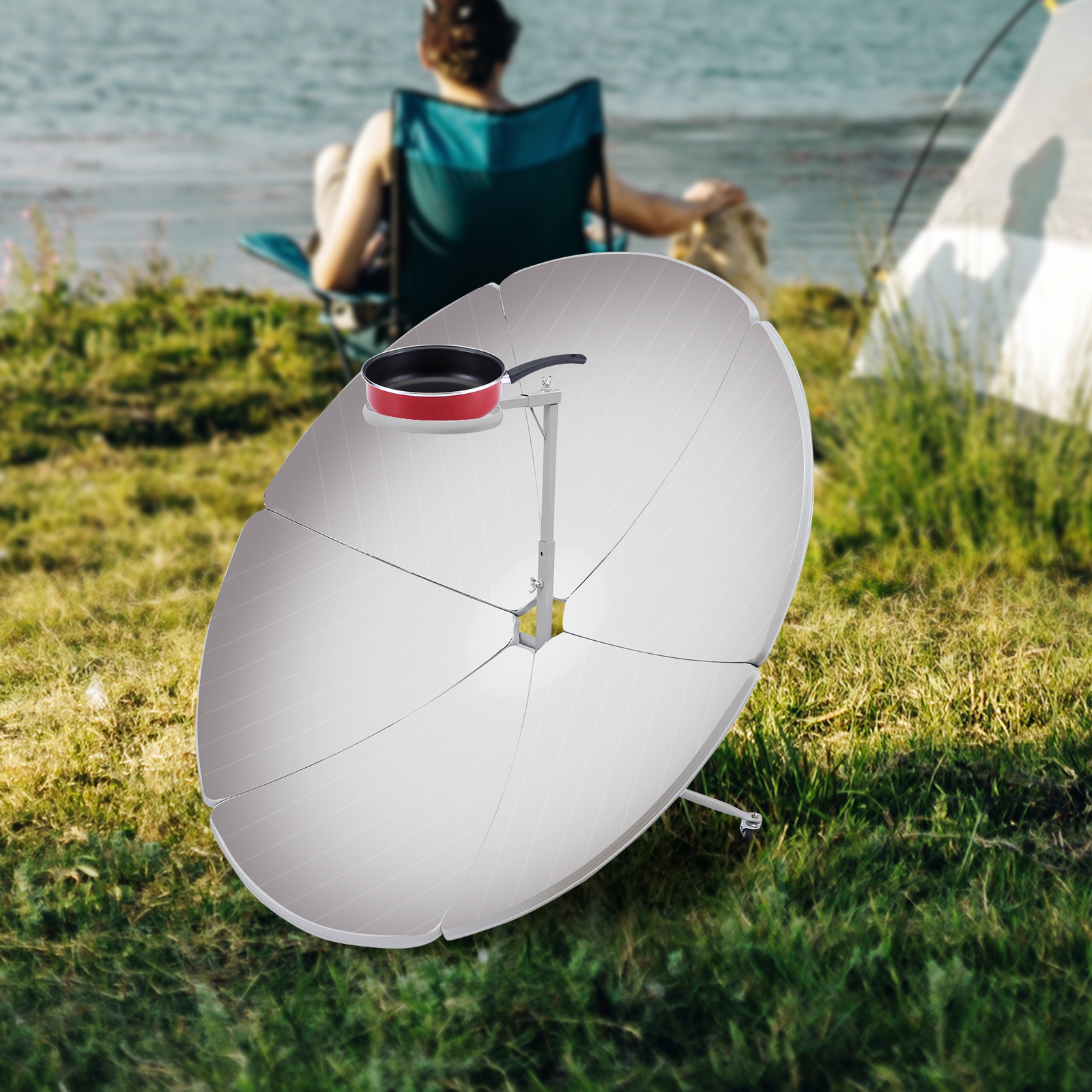 1800W Portable Solar Cooker, P - Camping Cooking Range avis et prix