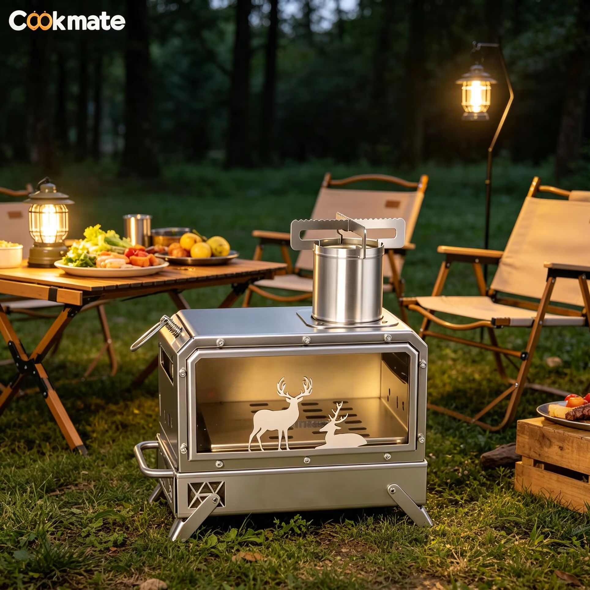 Stainless steel folding firewo - Camping Cooking avis et prix