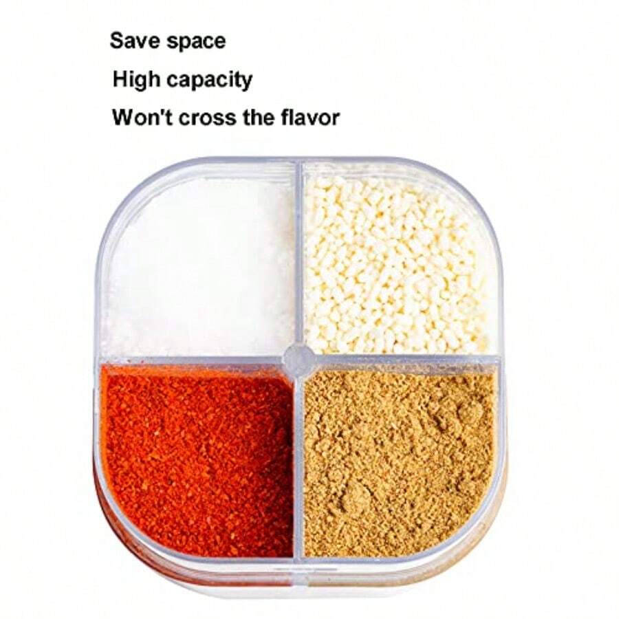 2 Pack 4 In 1 Spice Container  - Camping Cooking Container avis et prix