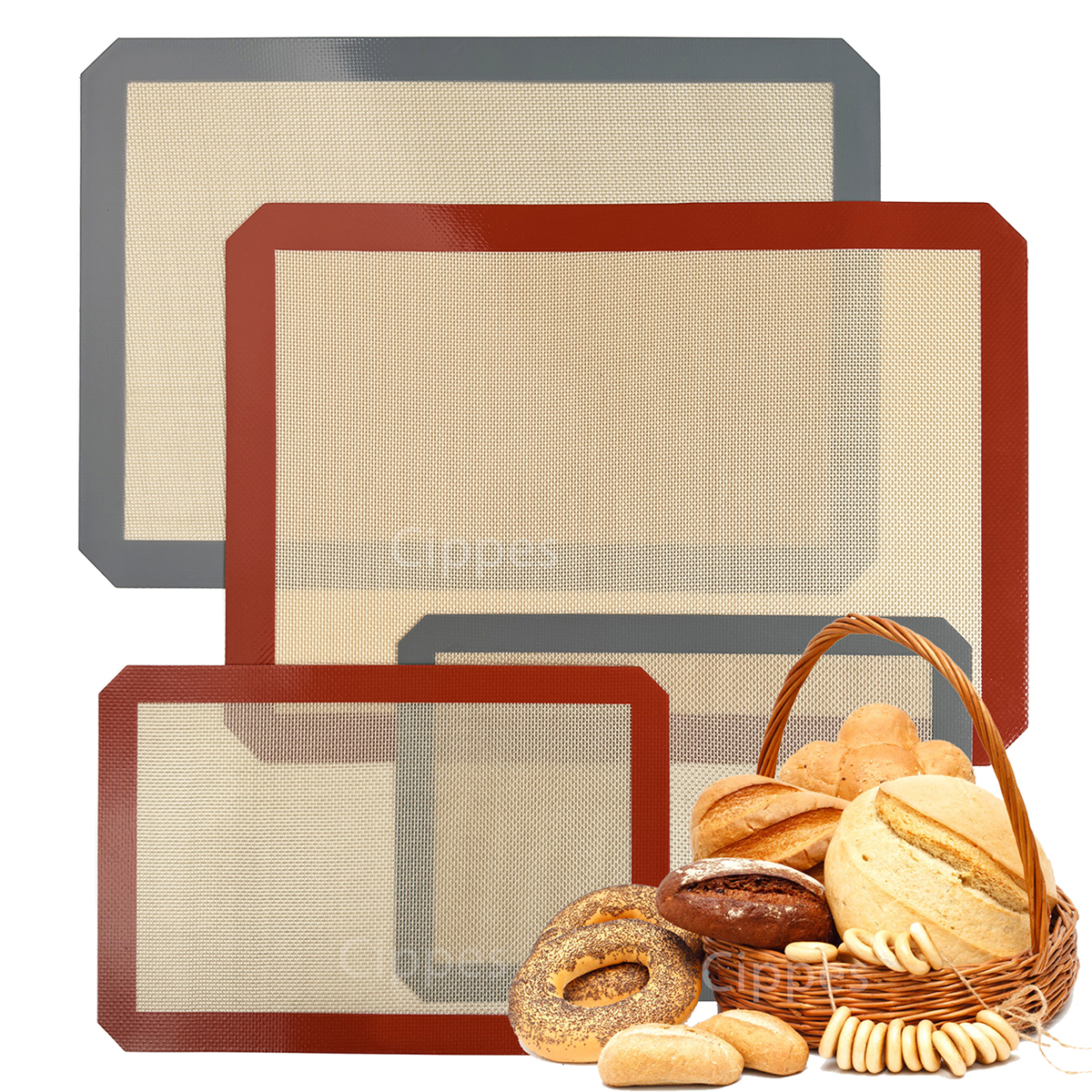 1PC, 2PCS Silicone Baking Mats - Camping Cooking Mat avis et prix