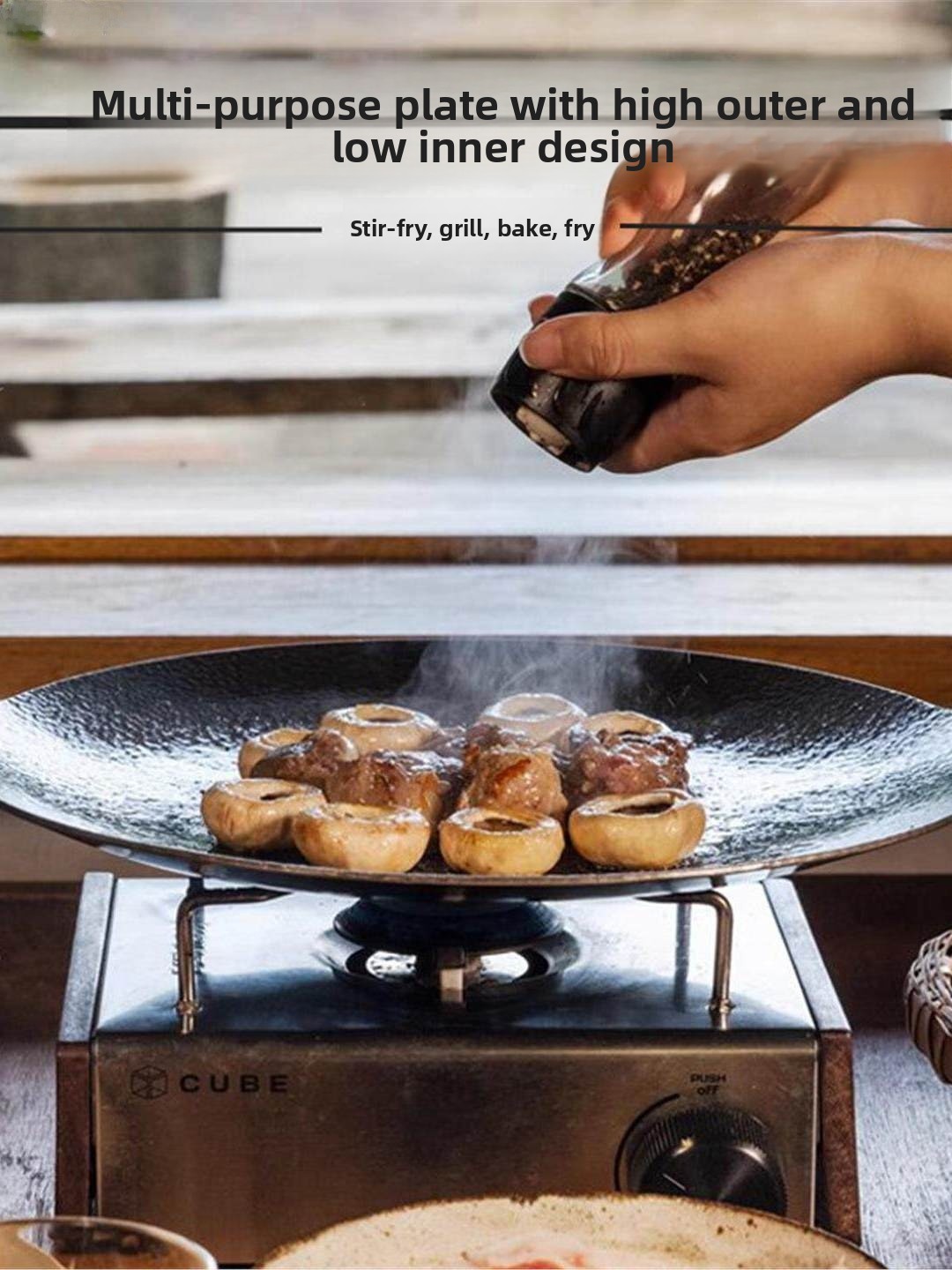 Outdoor Cast Iron Charcoal Gri - Camping Cooking avis et prix