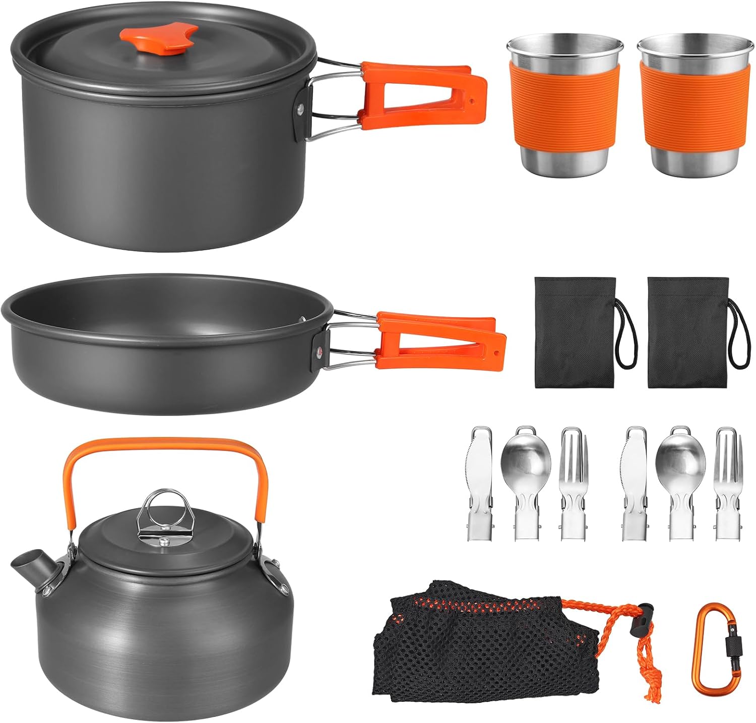 Non-Stick Camping Cookware Set - Camping Cooking Pot Set avis et prix