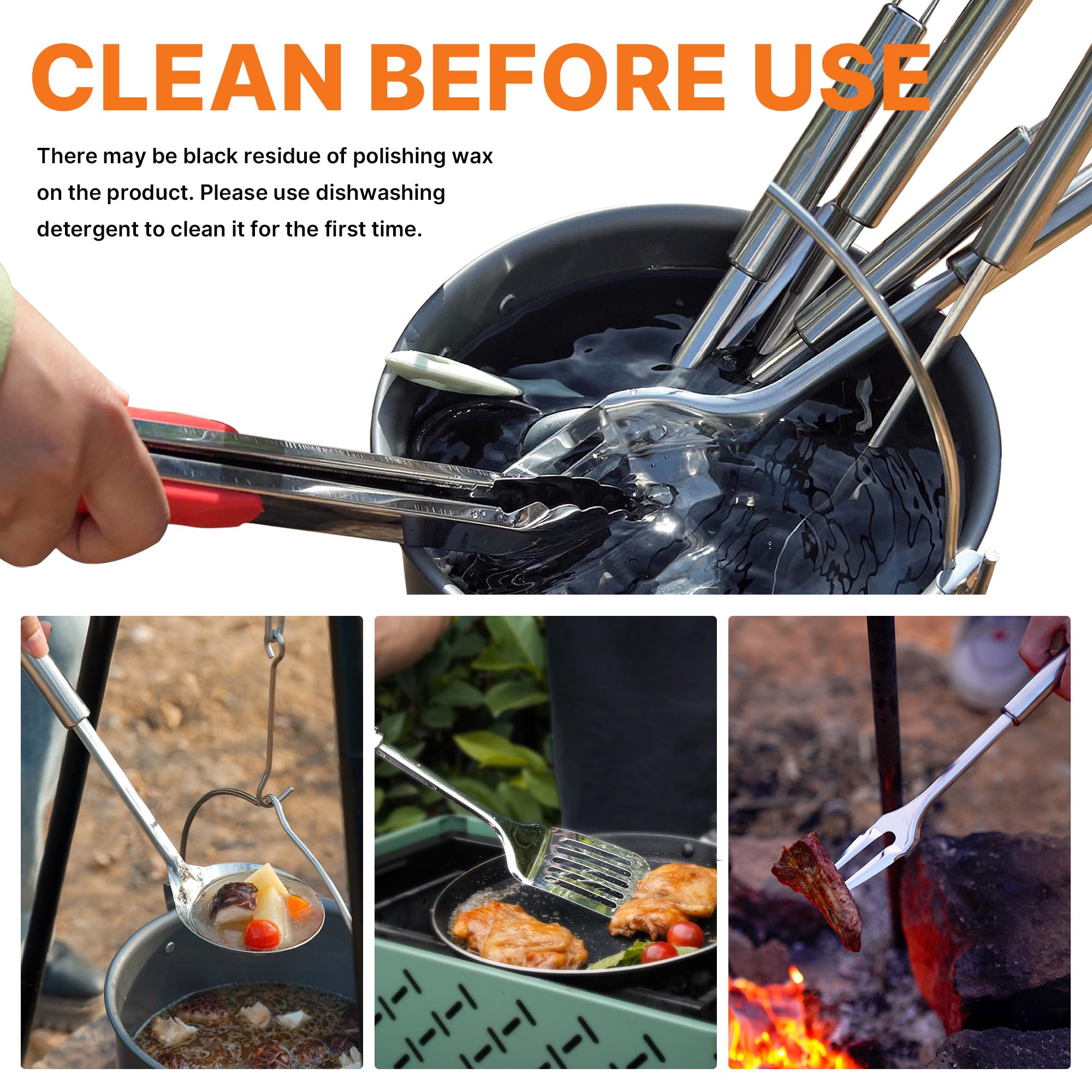 Camping Cooking Utensils Set C - Camping Cooking Kitchen avis et prix