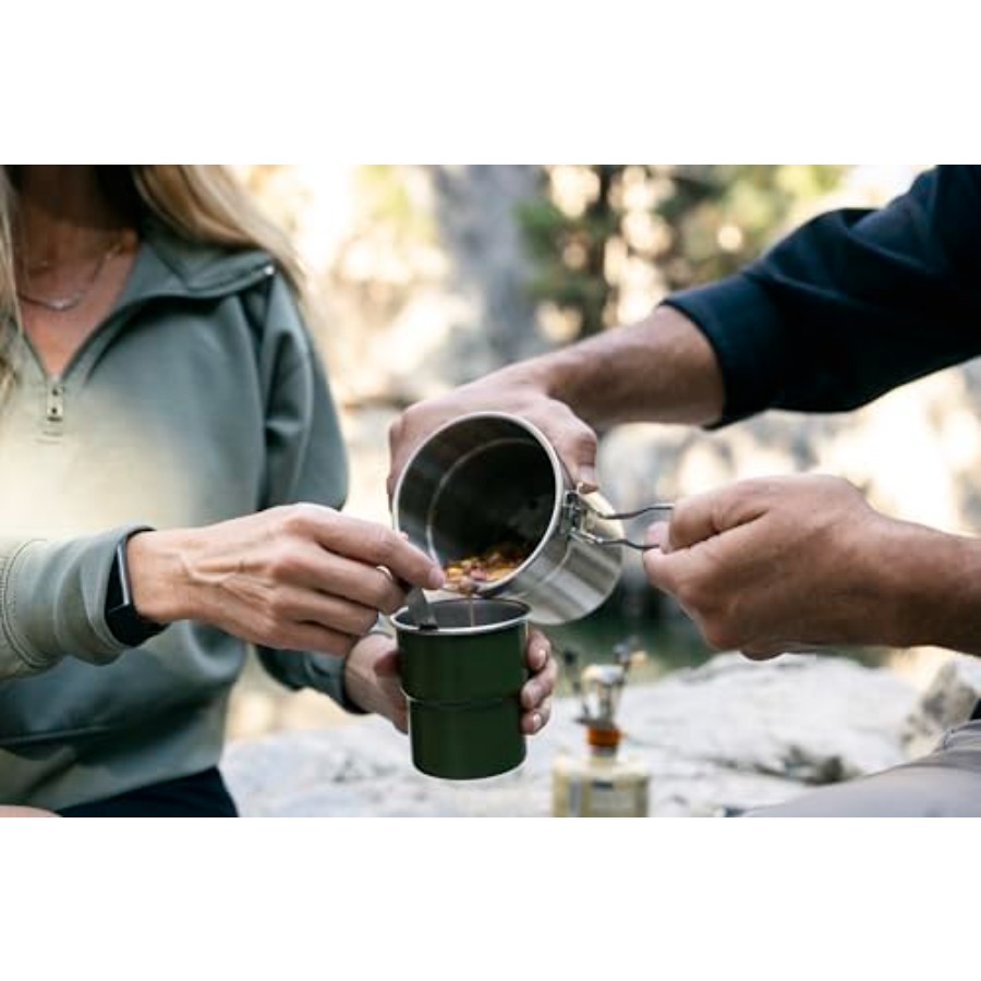 Stainless Steel Camping Cookwa - Nesting Camping Cooking Set avis et prix