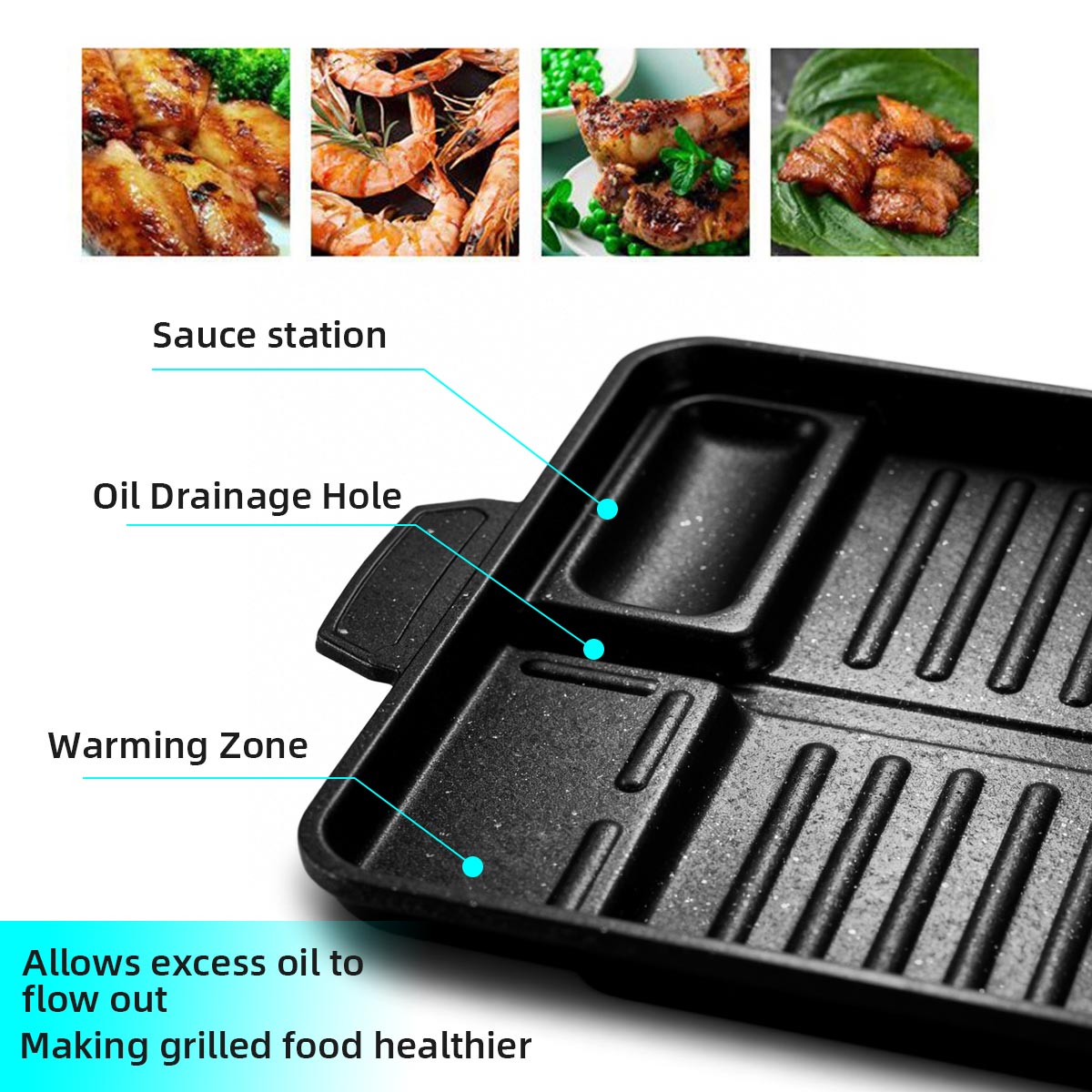 Korean Grill Meat Plate Alumin - Camping Cooking Range avis et prix