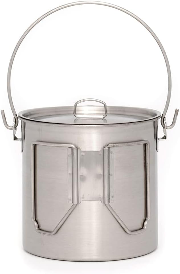 Stainless Steel Bush Pot and L - Camping Cooking Pot Set avis et prix