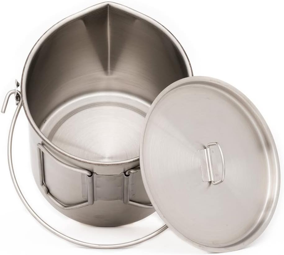 Stainless Steel Bush Pot and L - Camping Cooking Pot Set avis et prix