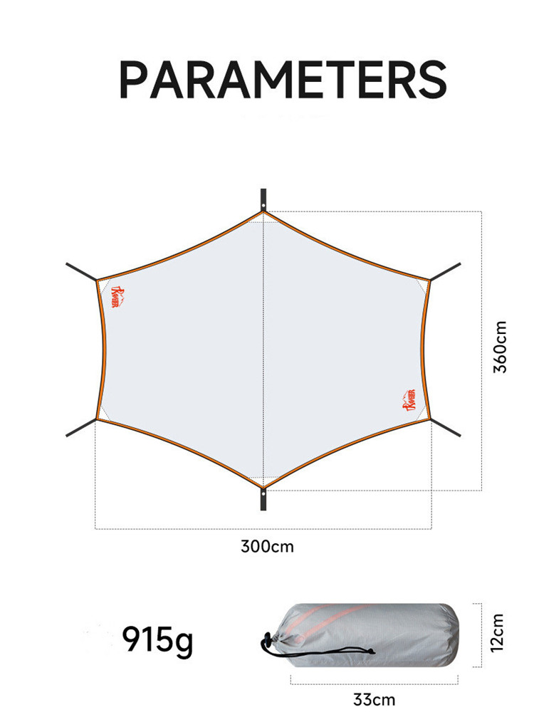 Sunshade canopy tent, sun-proo - Camping Cooking Tent avis et prix