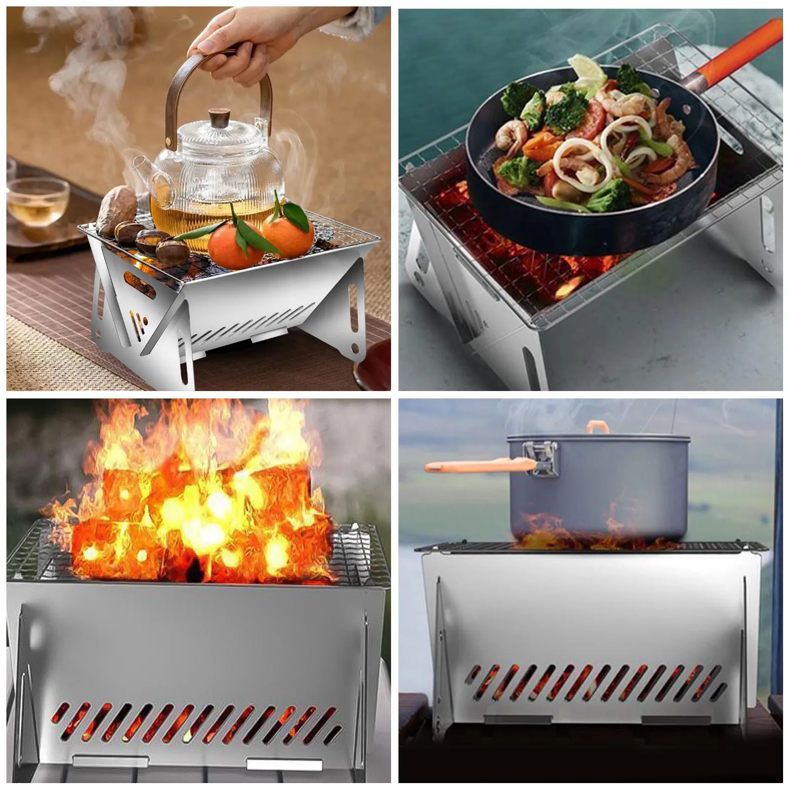 Wood Burning Camp Stove Picnic - Camping Cooking Range avis et prix