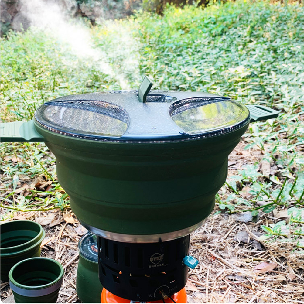 2.5L Silicone Folding Kettle C - Camping Cooking Ware avis et prix