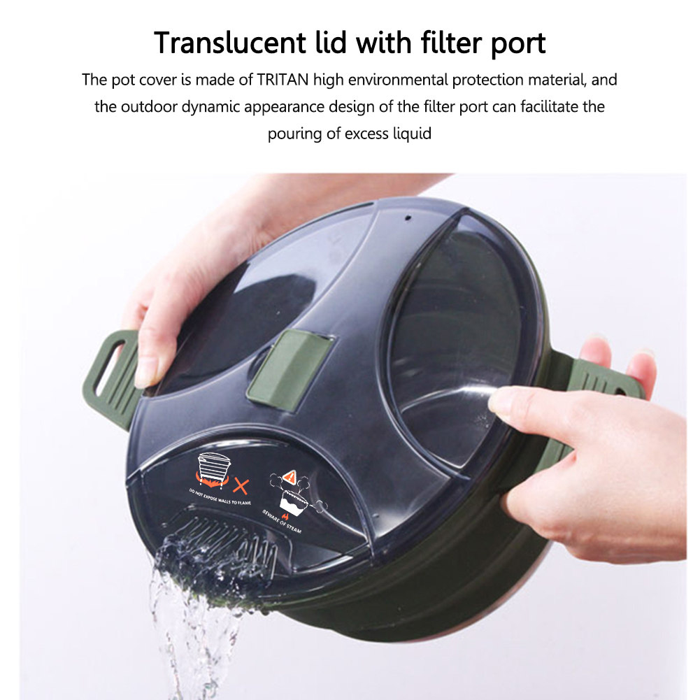 2.5L Silicone Folding Kettle C - Camping Cooking Ware avis et prix