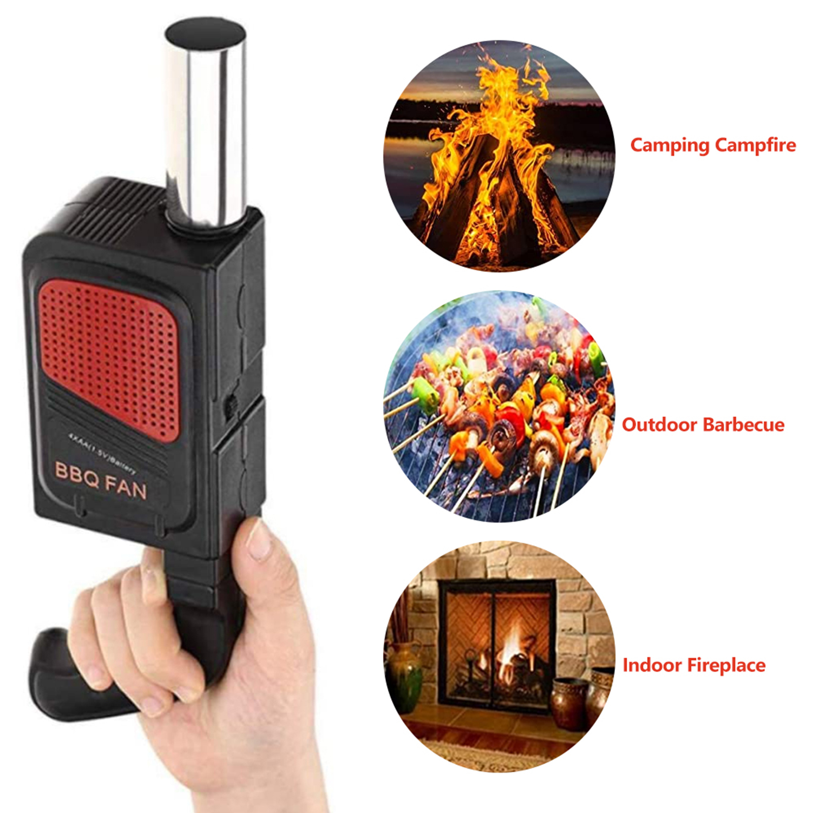 Handheld Electric BBQ Fan Air  - Camping Cooking Kitchen avis et prix