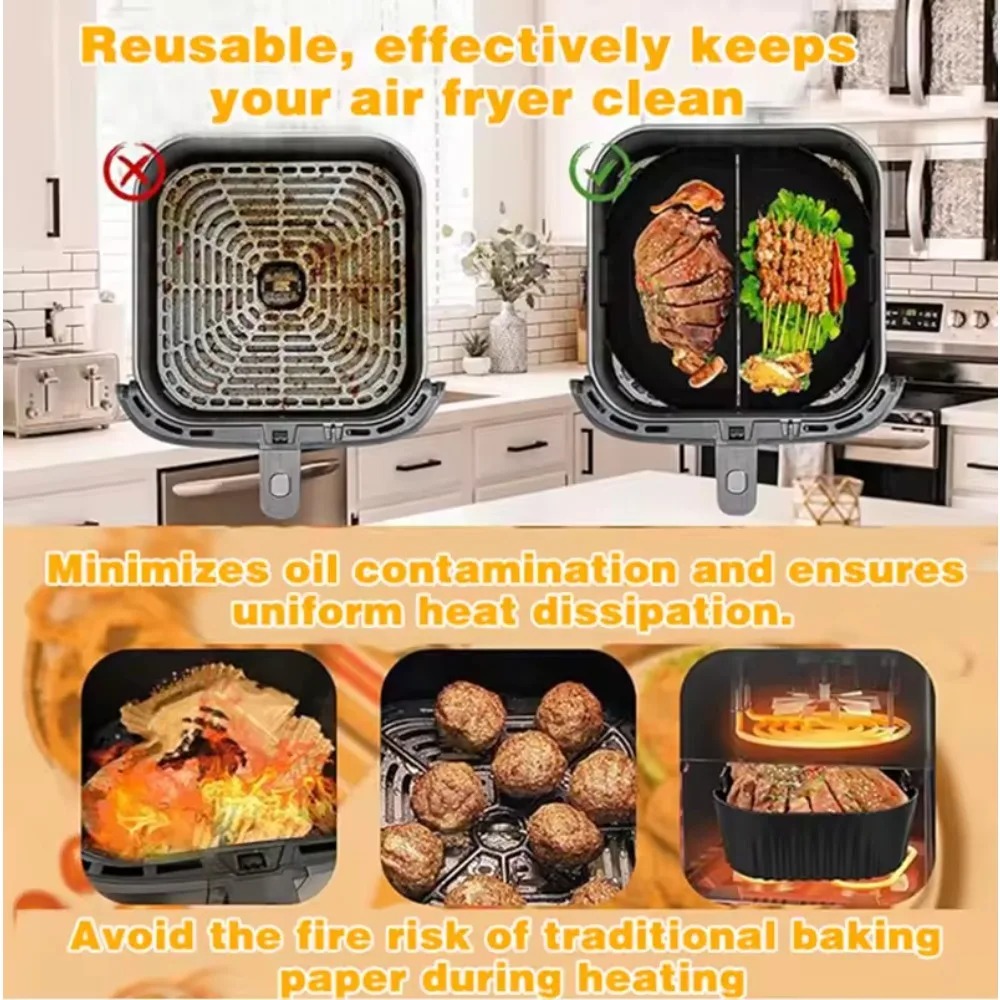 Silicone Air Fryer Mold Oil Fi - Camping Cooking Mat avis et prix
