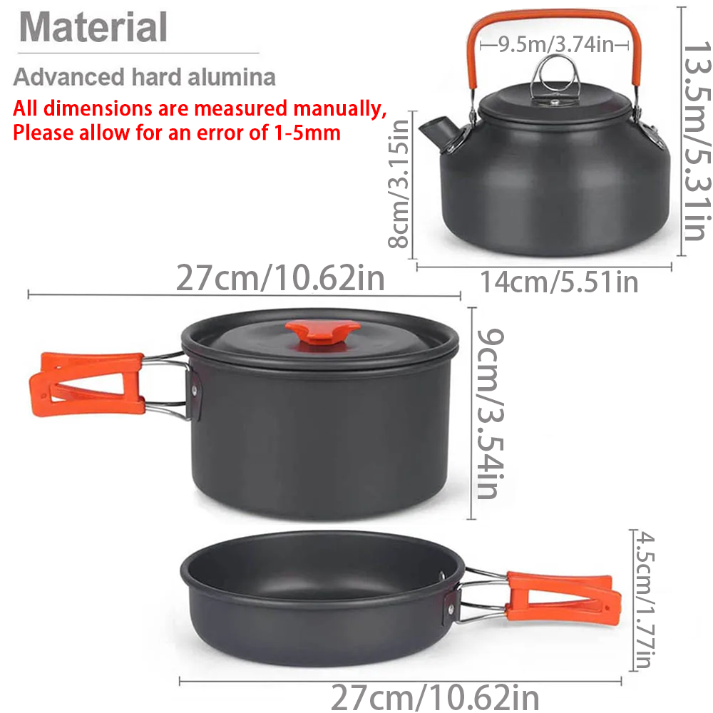 1pcs/1set Camping Cookware Kit - Camping Cooking Pot Set avis et prix