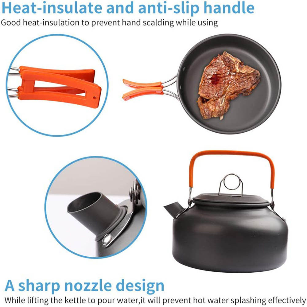 1pcs/1set Camping Cookware Kit - Camping Cooking Pot Set avis et prix