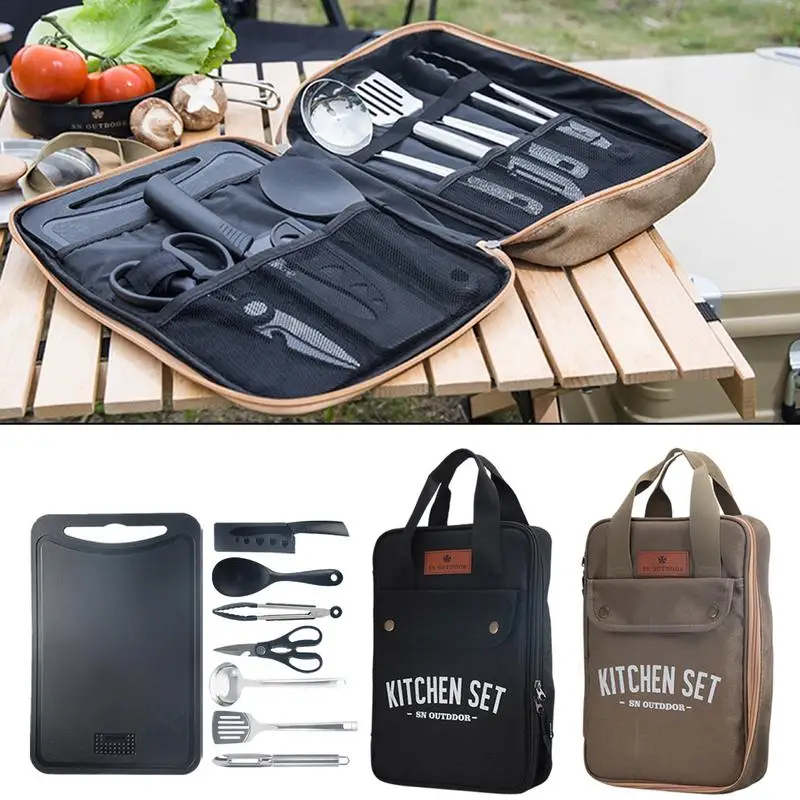 8pcs Camping Kitchen Cookware  - Camping Cooking Ware avis et prix