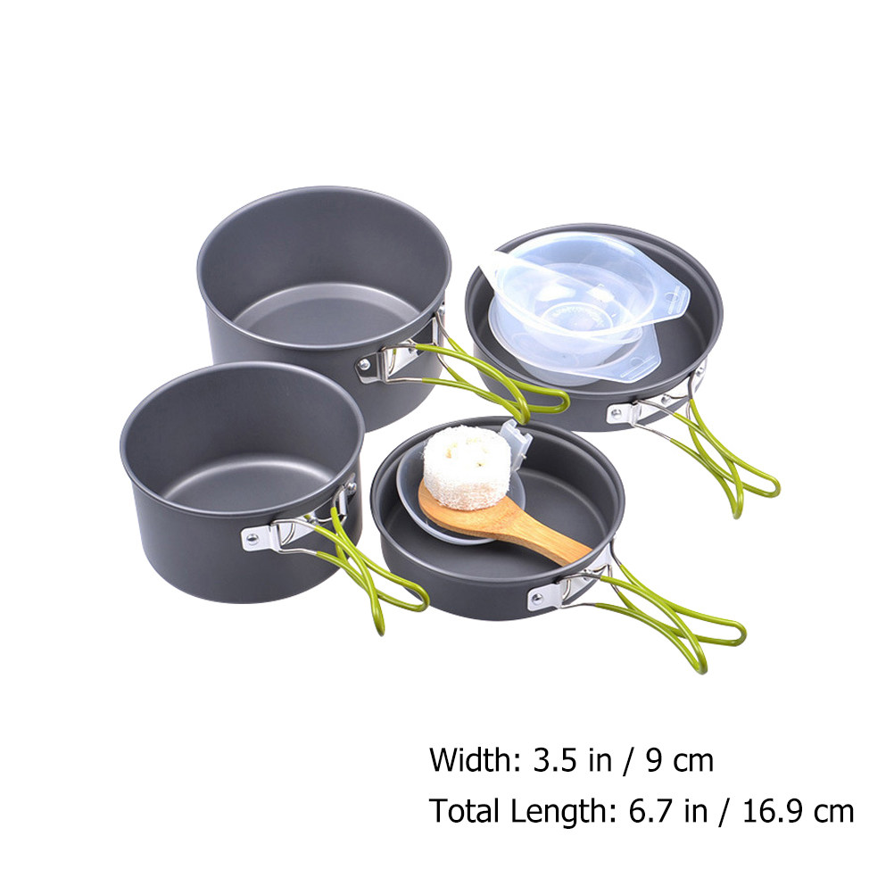 1Set Portable Camping Cookware - Camping Cooking Pot Set avis et prix