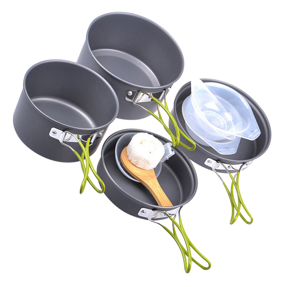 1Set Portable Camping Cookware - Camping Cooking Pot Set avis et prix